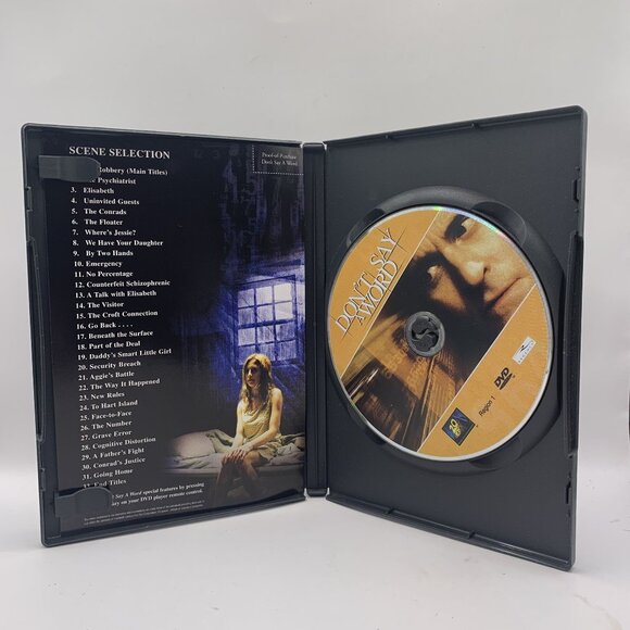 Don't Say a Word (DVD) Michael Douglas Rated R 20th Century Fox - Picture 4 of 4